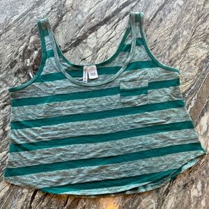 Size XS Full Tilt turquoise/blue/green tank top